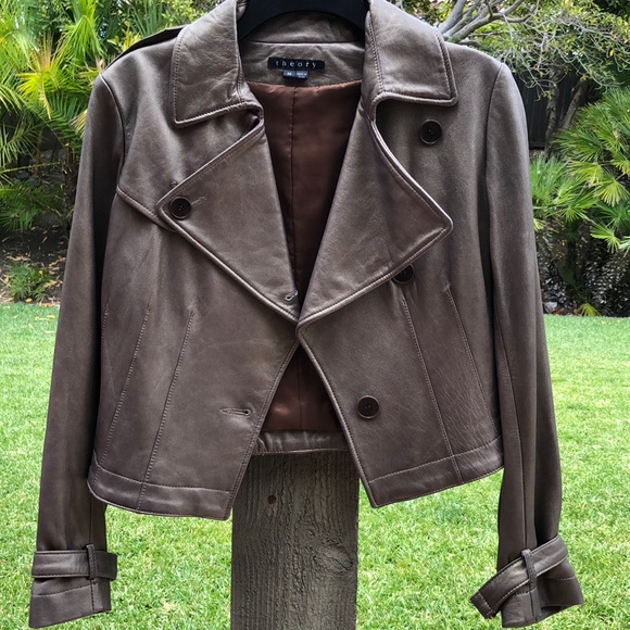Theory Leather Jacket - Picture 2 of 9